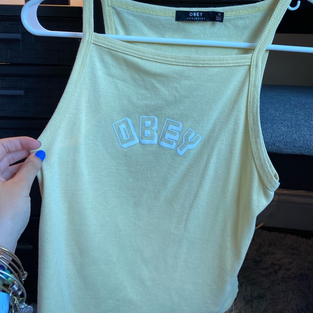 Obey crop top
